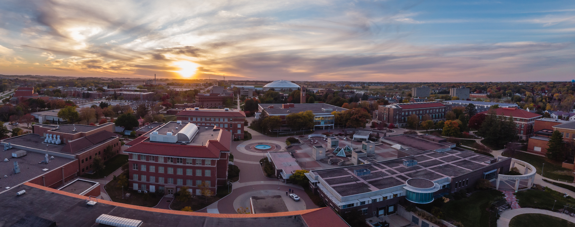 Aerial view of the UNI campus